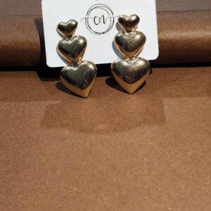Drip Heart 18K Gold-Plated Earrings