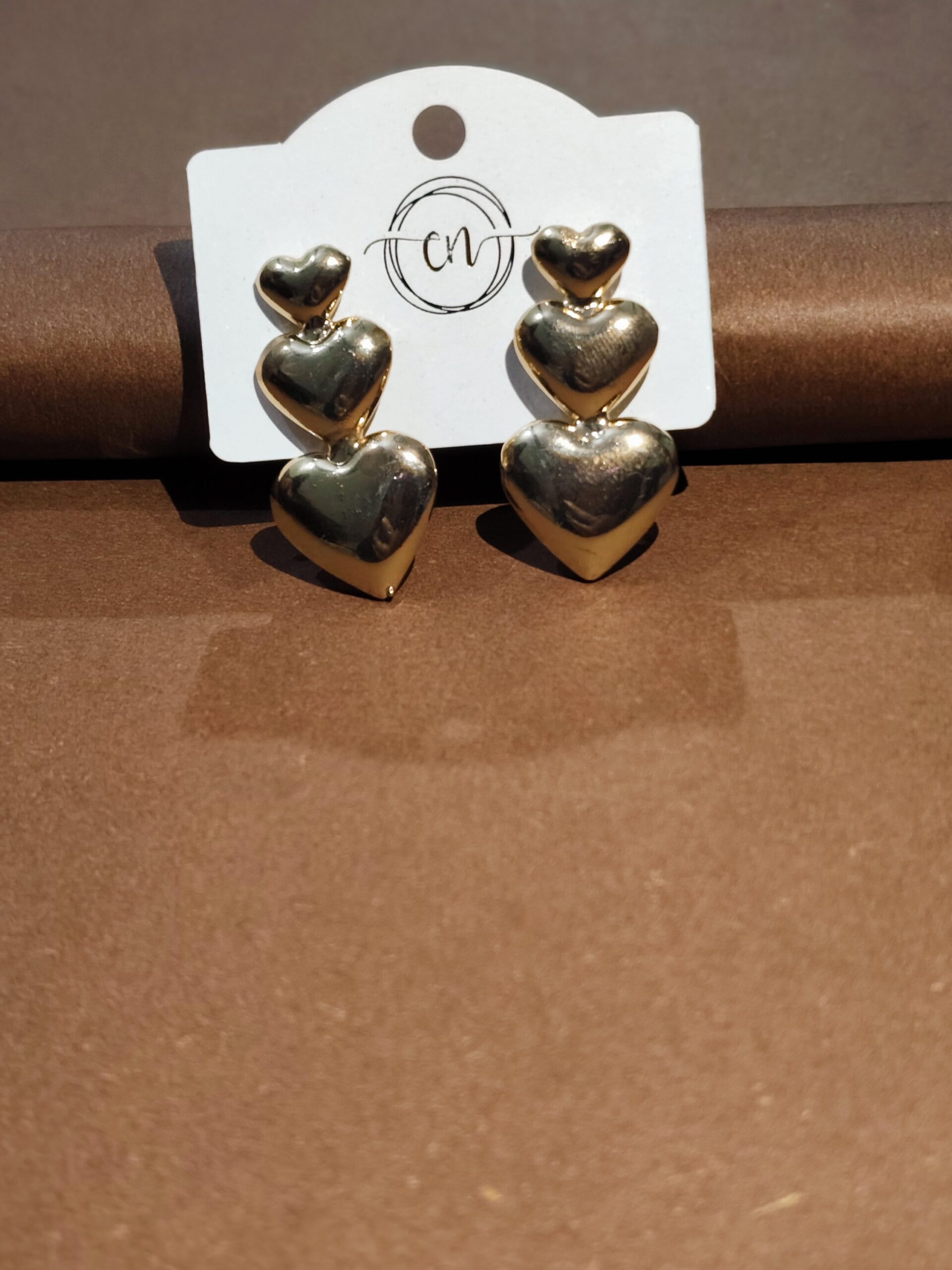 Drip Heart 18K Gold-Plated Earrings