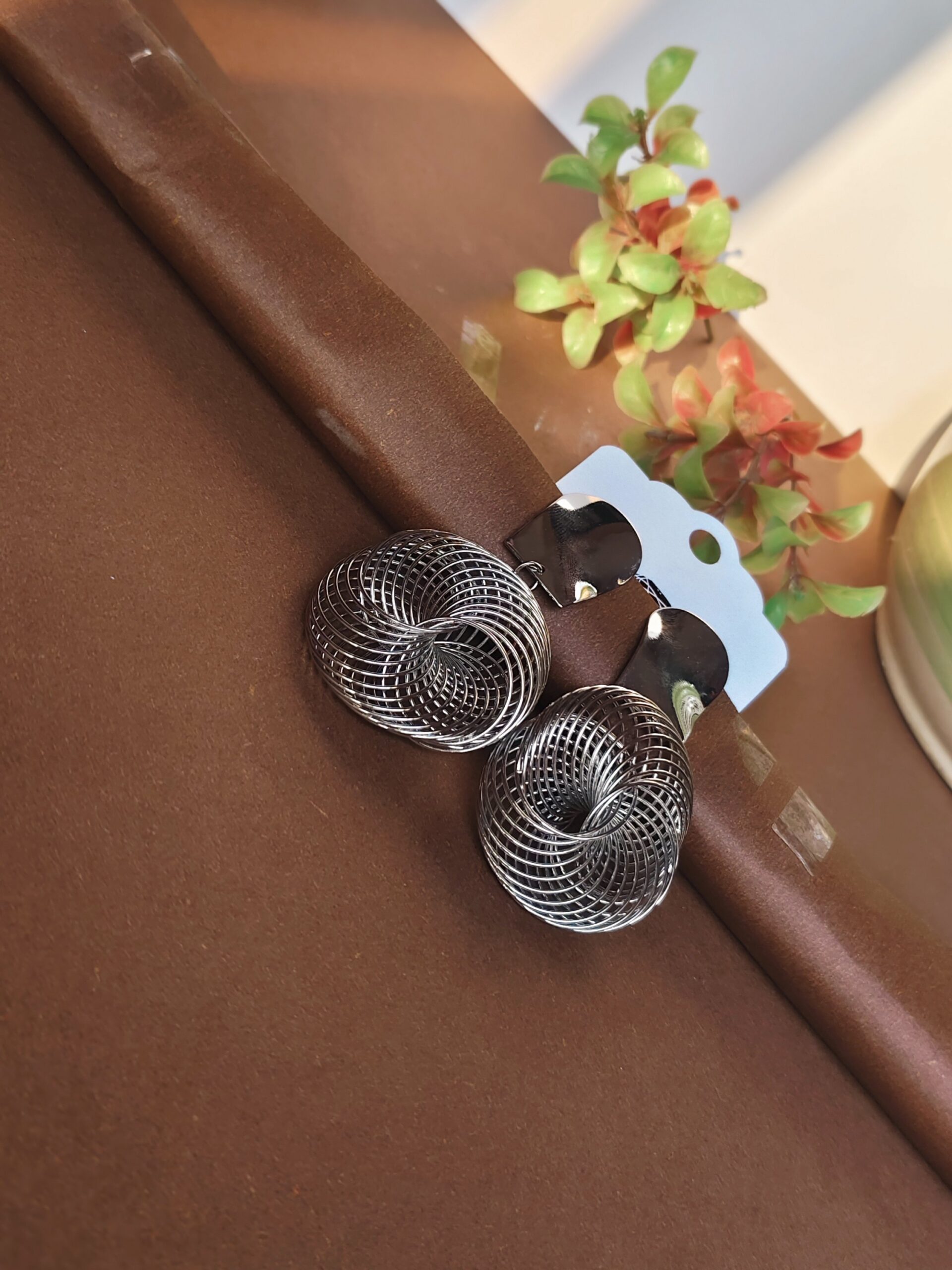 Stellar Slinky 18K Silver Earrings - Image 2