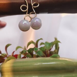 Halo Pearl Minimal Earrings