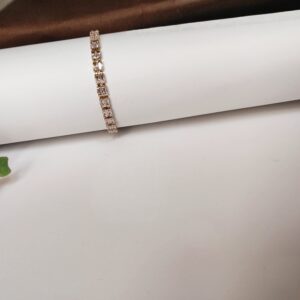 Radiant Zircon 18K Gold-Plated Bracelet