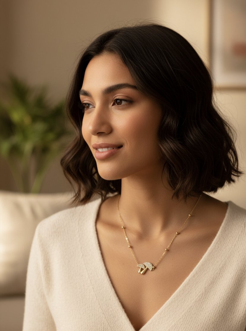 Mystic Mushroom 18K Gold-Plated Pendant