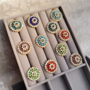 Solitaire Shine American Diamond Stud (Single Piece)