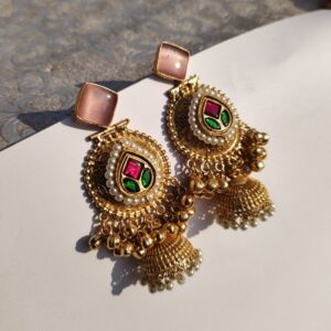 Royal Kashmiri Chandbali Earrings
