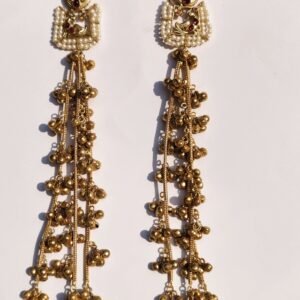 Noor-e-Kashmir Pachi Kundan Jhumkas