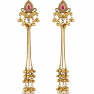 Kashmiri Long Daler Earrings