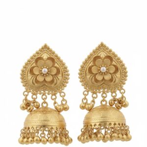 Traditional Golden Jhumkas